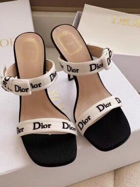 Dior Dior Logo Heeled Sandals